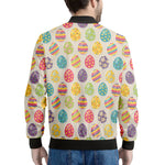 Colorful Cute Easter Eggs Pattern Print Men's Bomber Jacket