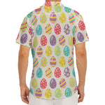 Colorful Cute Easter Eggs Pattern Print Men's Deep V-Neck Shirt