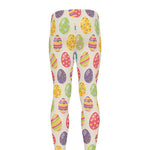 Colorful Cute Easter Eggs Pattern Print Men's leggings