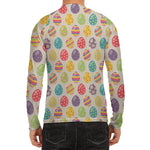 Colorful Cute Easter Eggs Pattern Print Men's Long Sleeve Rash Guard
