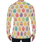 Colorful Cute Easter Eggs Pattern Print Men's Long Sleeve T-Shirt