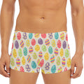 Colorful Cute Easter Eggs Pattern Print Men's Short Boxer Briefs