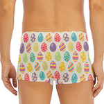 Colorful Cute Easter Eggs Pattern Print Men's Short Boxer Briefs
