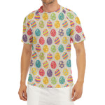 Colorful Cute Easter Eggs Pattern Print Men's Short Sleeve Rash Guard