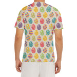 Colorful Cute Easter Eggs Pattern Print Men's Short Sleeve Rash Guard