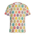 Colorful Cute Easter Eggs Pattern Print Men's Athletic T-Shirt