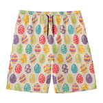 Colorful Cute Easter Eggs Pattern Print Men's Swim Trunks