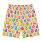 Colorful Cute Easter Eggs Pattern Print Men's Swim Trunks