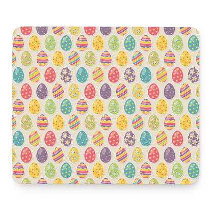 Colorful Cute Easter Eggs Pattern Print Mouse Pad