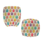 Colorful Cute Easter Eggs Pattern Print Office Chair Cover