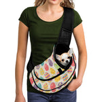 Colorful Cute Easter Eggs Pattern Print Pet Sling Carrier