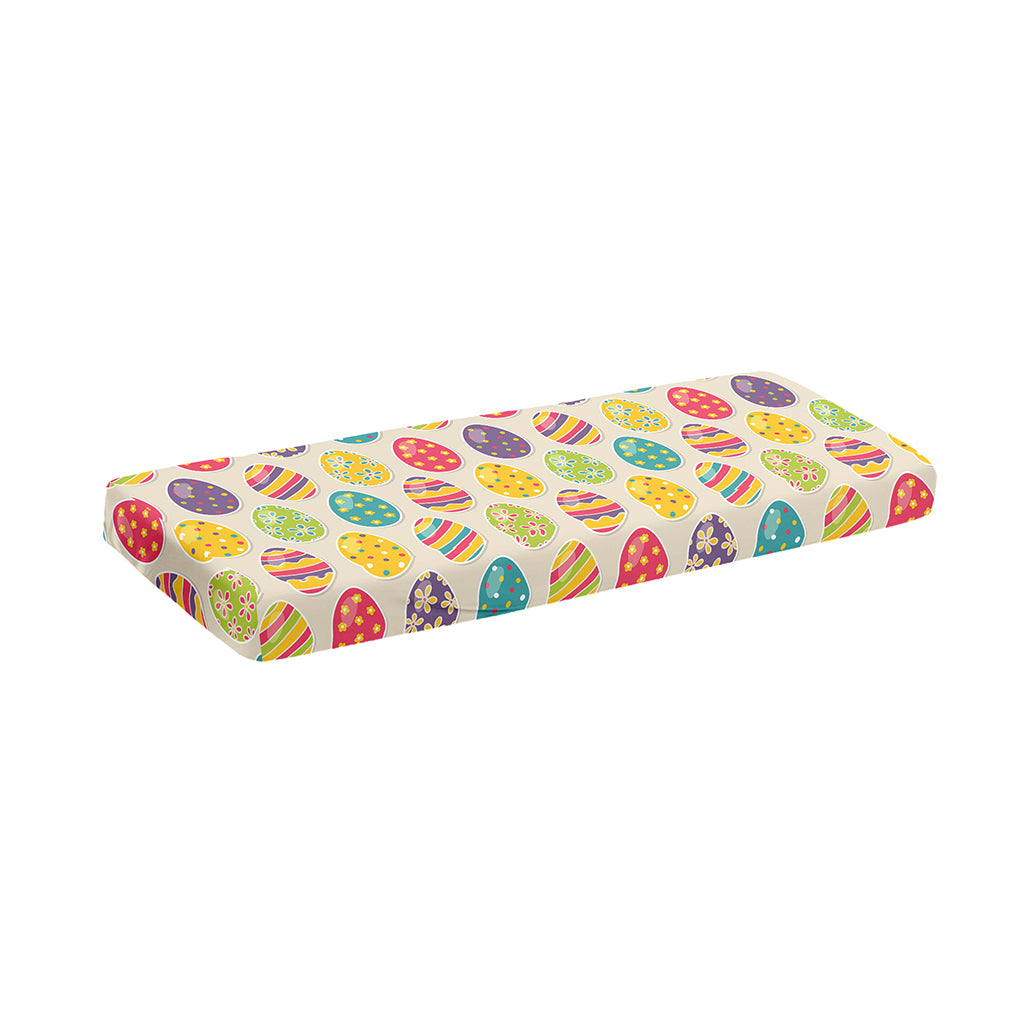 Colorful Cute Easter Eggs Pattern Print Piano Keyboard Cover
