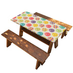 Colorful Cute Easter Eggs Pattern Print Picnic Table Cover