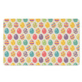 Colorful Cute Easter Eggs Pattern Print Polyester Doormat