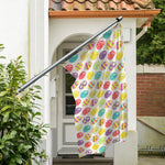 Colorful Cute Easter Eggs Pattern Print Polyester Flag