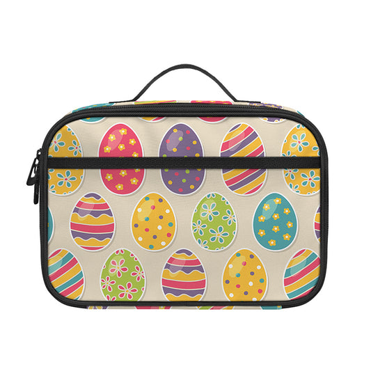 Colorful Cute Easter Eggs Pattern Print Portable Lunch Bag