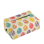 Colorful Cute Easter Eggs Pattern Print Rectangle Tissue Box Cover