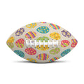 Colorful Cute Easter Eggs Pattern Print Rugby Ball