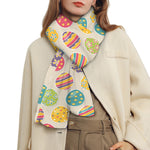 Colorful Cute Easter Eggs Pattern Print Scarf