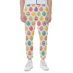 Colorful Cute Easter Eggs Pattern Print Scuba Joggers