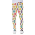 Colorful Cute Easter Eggs Pattern Print Scuba Joggers