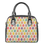 Colorful Cute Easter Eggs Pattern Print Shoulder Handbag