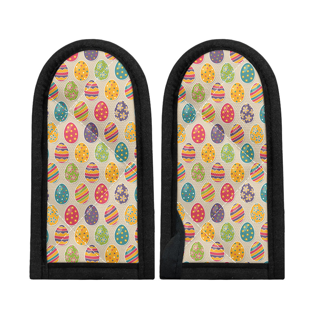 Colorful Cute Easter Eggs Pattern Print Skillet Handle Cover
