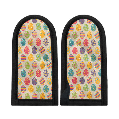 Colorful Cute Easter Eggs Pattern Print Skillet Handle Cover