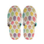 Colorful Cute Easter Eggs Pattern Print Slippers