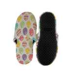 Colorful Cute Easter Eggs Pattern Print Slippers