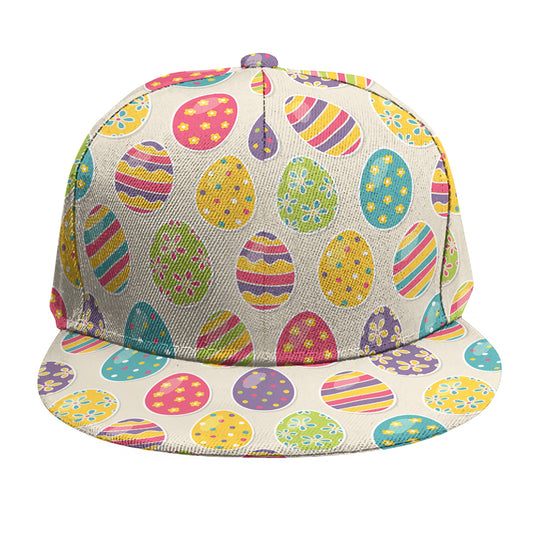 Colorful Cute Easter Eggs Pattern Print Snapback Cap