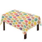 Colorful Cute Easter Eggs Pattern Print Tablecloth