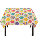 Colorful Cute Easter Eggs Pattern Print Tablecloth