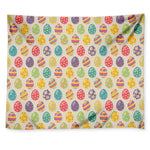 Colorful Cute Easter Eggs Pattern Print Tapestry