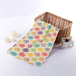Colorful Cute Easter Eggs Pattern Print Towel