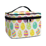 Colorful Cute Easter Eggs Pattern Print Travel Makeup Bag