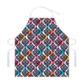Colorful Damask Pattern Print Adjustable Apron