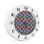 Colorful Damask Pattern Print Alarm Clock