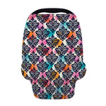 Colorful Damask Pattern Print Baby Seat Cover