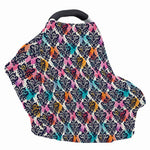 Colorful Damask Pattern Print Baby Seat Cover