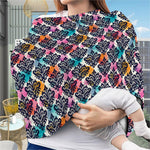 Colorful Damask Pattern Print Baby Seat Cover