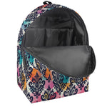 Colorful Damask Pattern Print Backpack