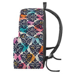 Colorful Damask Pattern Print Backpack
