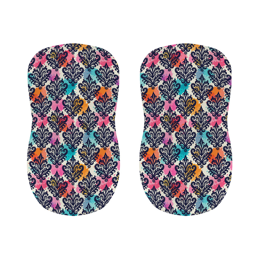 Colorful Damask Pattern Print Bar Stool Covers
