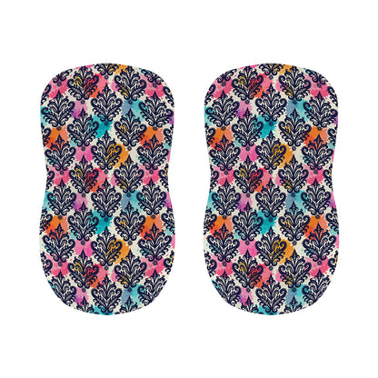 Colorful Damask Pattern Print Bar Stool Covers