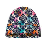 Colorful Damask Pattern Print Beanie