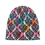 Colorful Damask Pattern Print Beanie