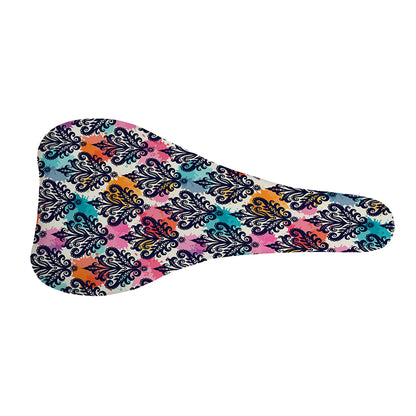 Colorful Damask Pattern Print Bicycle Seat Cover