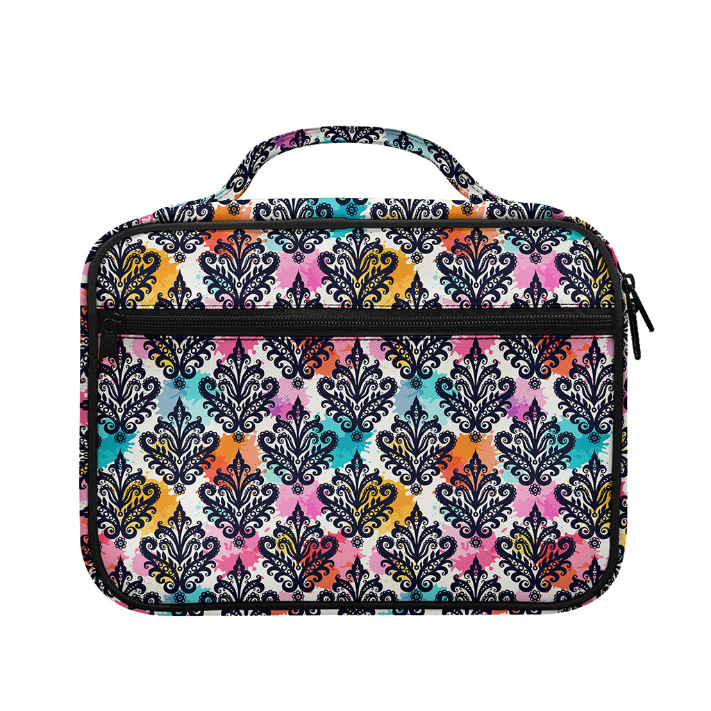 Colorful Damask Pattern Print Briefcase Bible Bag