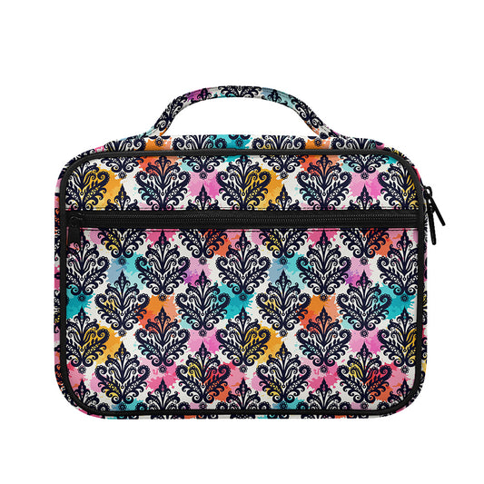 Colorful Damask Pattern Print Briefcase Bible Bag